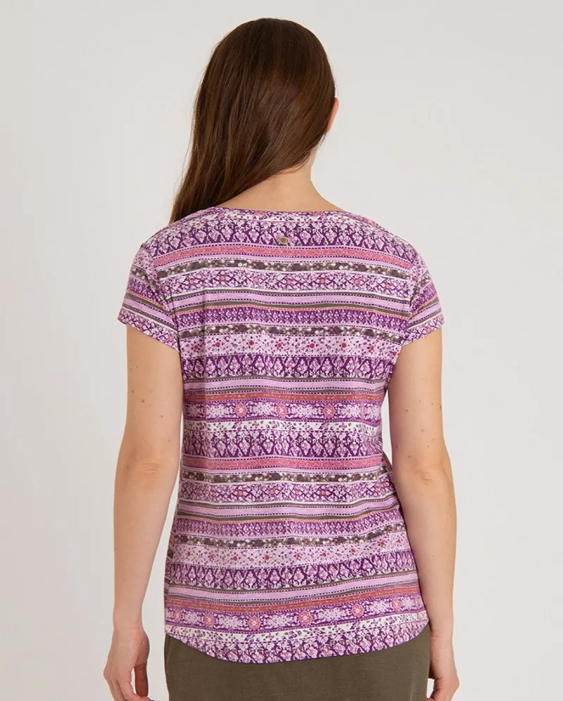 Sherpa Womens Kira Tee Aaru Plum-1